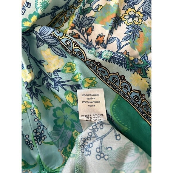 Hale Bob Off The Shoulder Top Blouse Size Medium Silk Blend - Picture 7 of 8